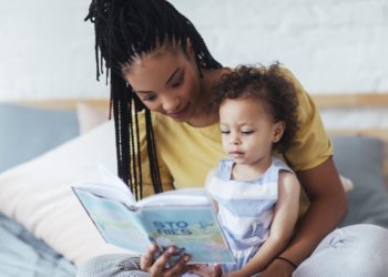 Reading a book together