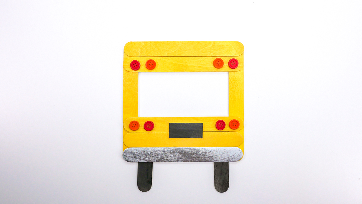 School Bus Photo Frame Super Simple