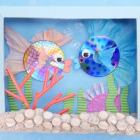 DIY Fish Aquarium using recycled CDs