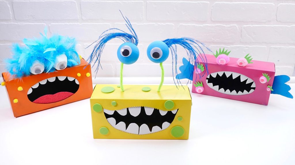construction paper monsters
