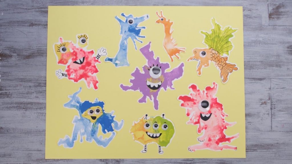 Blow Paint Monsters Super Simple