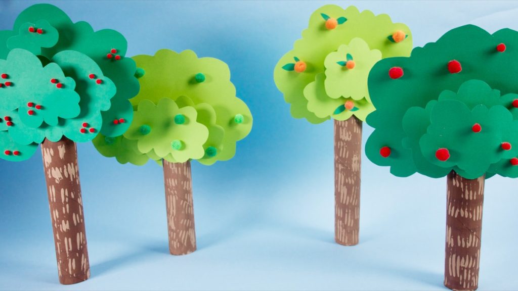 Stand Up Tree Craft - Super Simple