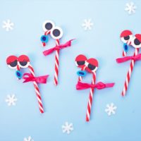 At The North Pole - Singing Candy Cane Ornaments Craft
