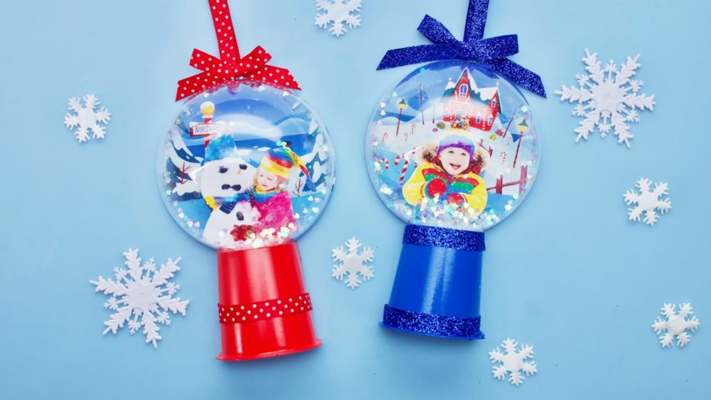 At The North Pole Snow Globe Ornament Craft Super Simple