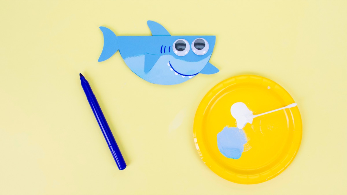Finny and Family Swimming Shark Craft