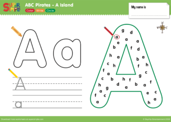 ABC Pirates A Island Worksheet