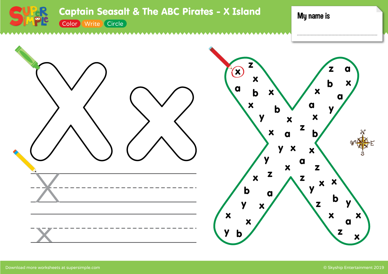 captain seasalt and the abc pirates x color write circle super simple