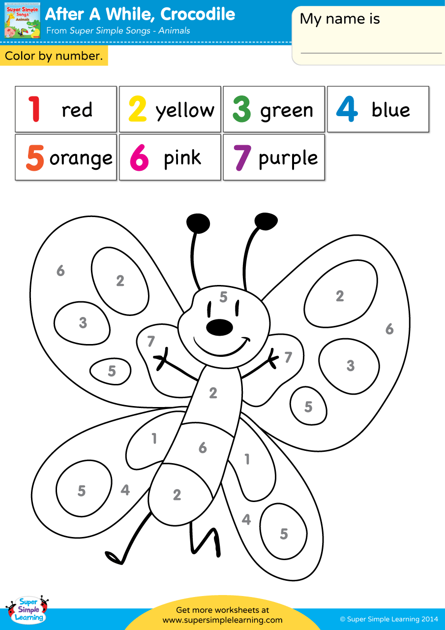 Tracing Shapes Color By Number English ESL Worksheets