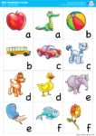 Alphabet Vocabulary Mini Cards Set 1 (Lowercase) - Super Simple