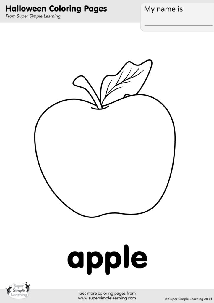 550 Apple Coloring Pages Images Pictures