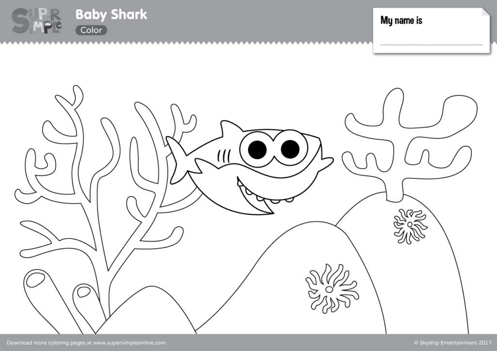 13+ Baby Shark Coloring Pages Free Printable Pictures