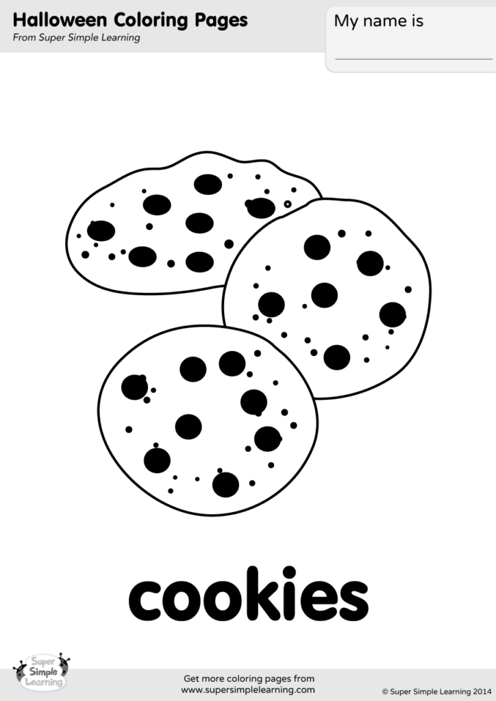 Cookies Coloring Page - Super Simple