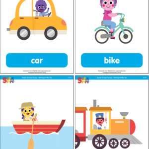 Alphabet Vocabulary Flashcards - Set 1 - Super Simple