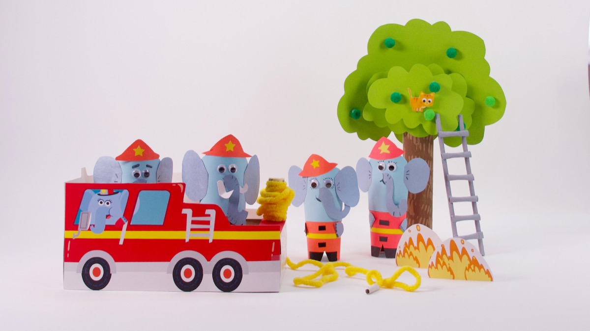Here Comes The Fire Truck Play Set - Fancy Version