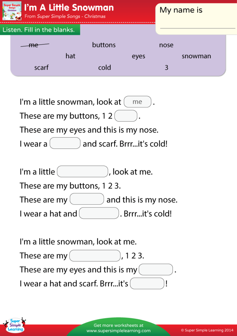 Snowman песня перевод на русский. Little Snowman текст. Im a little Snowman текст. Christmas fill in the blanks ответы. I'M A little Snowman слова песни.