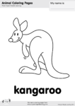 Kangaroo Coloring Page - Super Simple