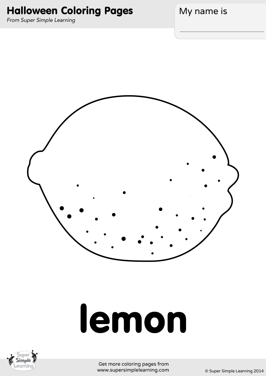 Lemon раскраска for Kids