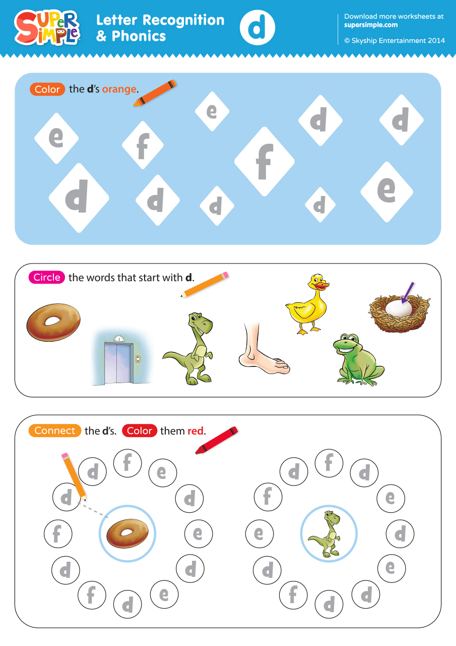 Letter D Writing Practice Worksheet Free Kindergarten English Worksheet For Kids Letter D 