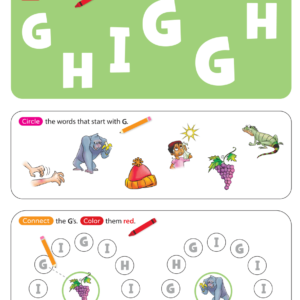 Letter Recognition & Phonics Worksheet - e (lowercase) - Super Simple