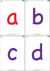 Lowercase Alphabet Flashcards - Super Simple