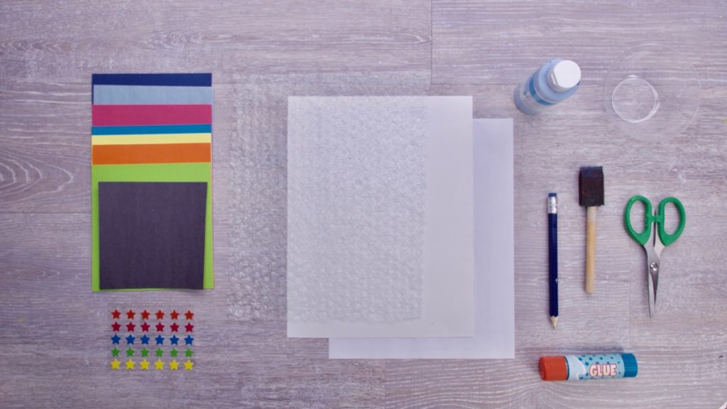 Bubble Wrap Rain Craft Super Simple