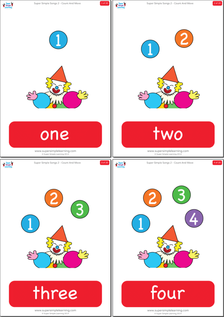 Numbers 1 20 Flashcards Super Simple