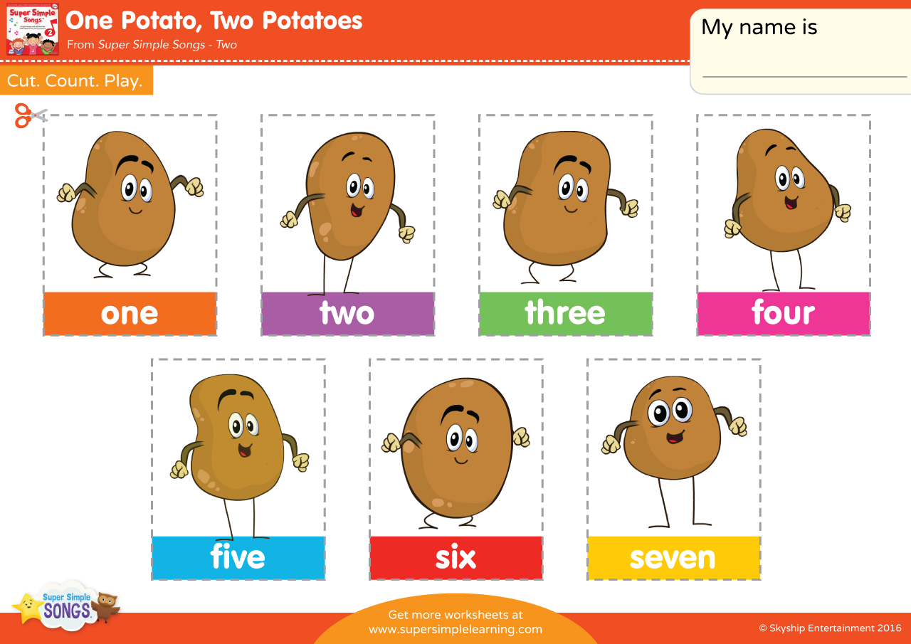 One Potato, Two Potatoes Play Set - Super Simple