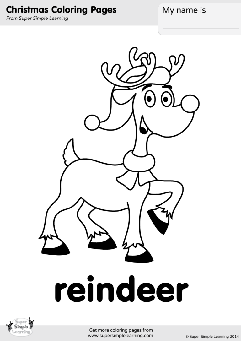 Super simple christmas. Hello Reindeer. Hello Reindeer раскраска для детей. Reindeer Christmas Worksheets. Английский для детей раскраски Reindeer.