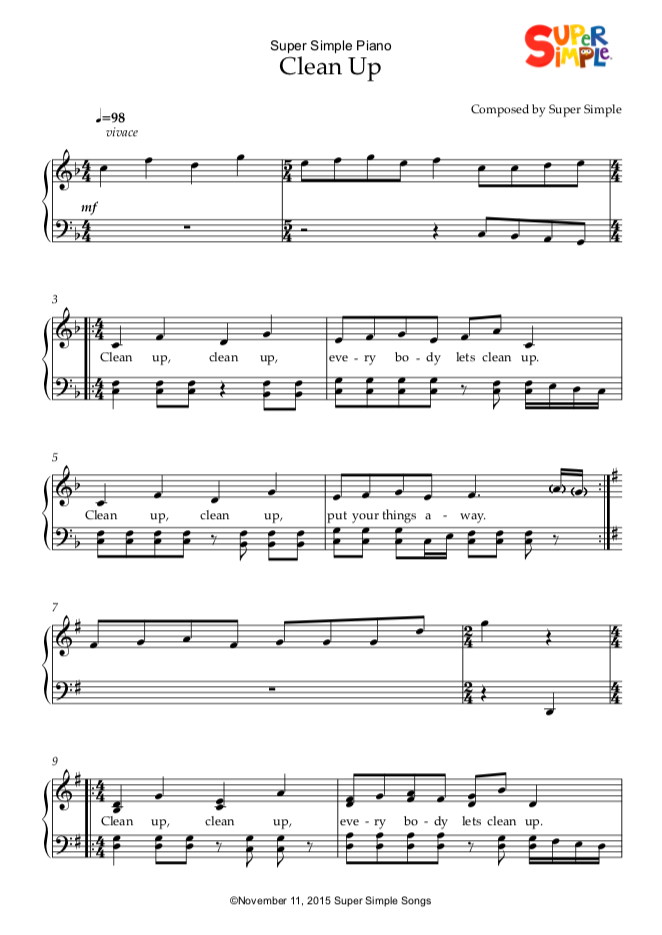 Clean Up Sheet Music Super Simple