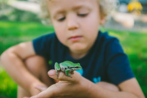 Child with Frog