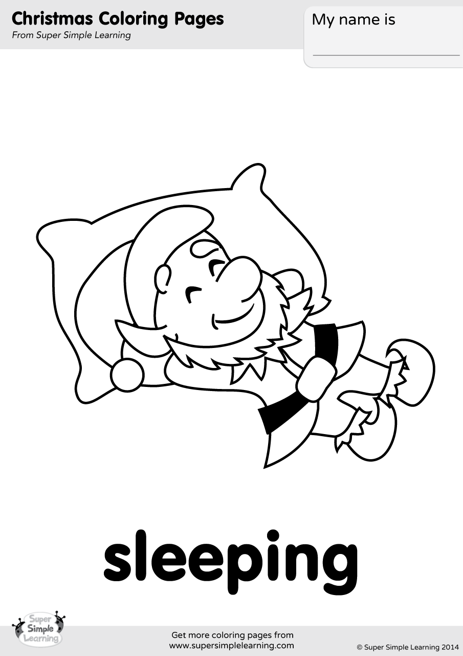 bedtime coloring pages