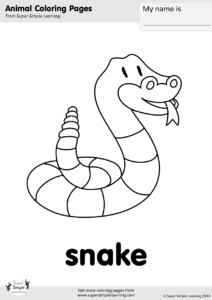 Frozen Snake Coloring Pages 8