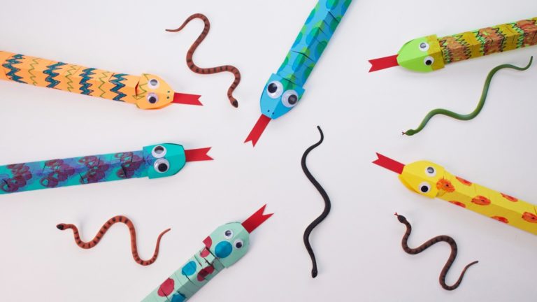 Slithering Snake Craft - Super Simple