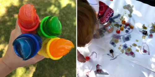 H2Whoa! Painting with Ice Cubes - Super Simple