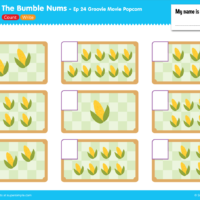 The Bumble Nums Worksheet Count & Write Ep 24