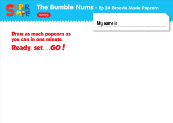 The Bumble Nums Worksheet Write Ep 24