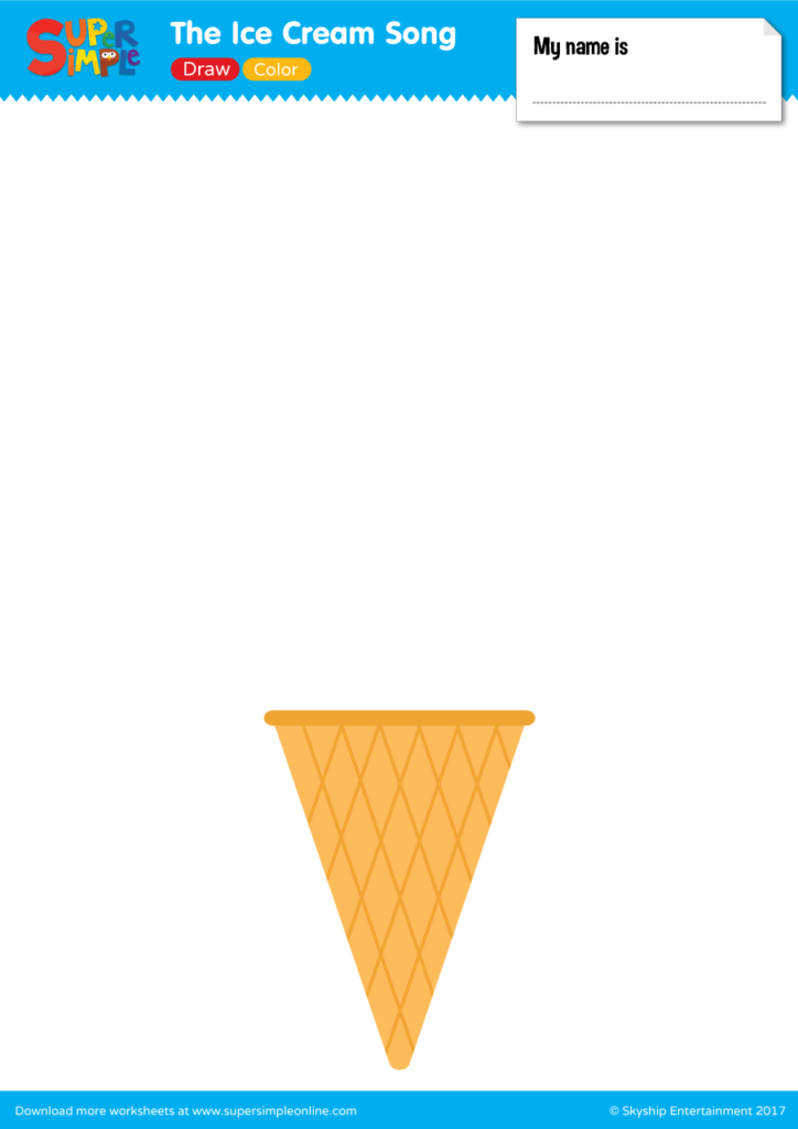 ice cream cone color