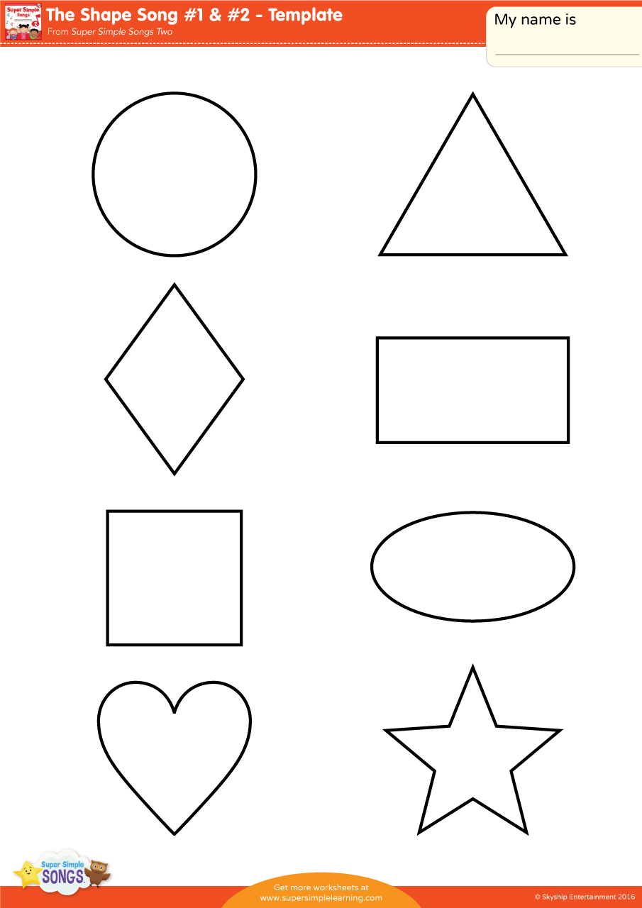 Shapes Are All Around, Shape Songs