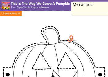 This Is The Way We Carve A Pumpkin Worksheet - Make A Mask