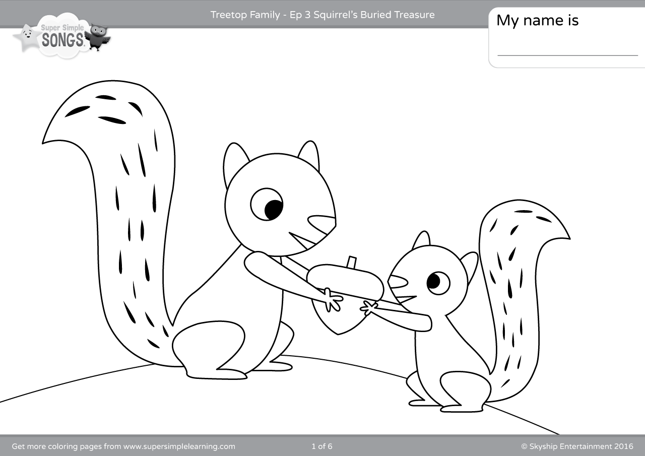 Download Treetop Family Coloring Pages - Episode 3 - Super Simple