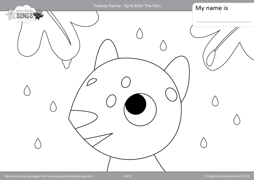 Download Treetop Family Coloring Pages - Episode 6 - Super Simple