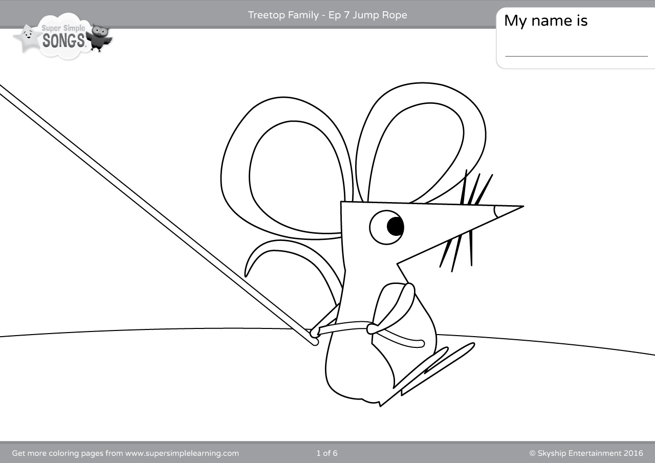 Download Treetop Family Coloring Pages - Episode 7 - Super Simple