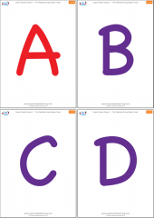 uppercase alphabet flashcards super simple