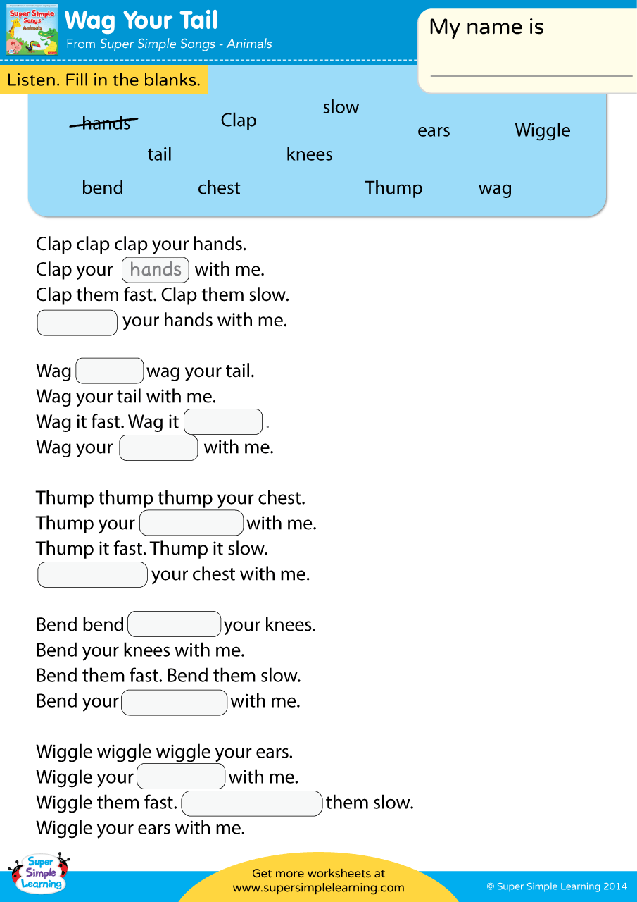 Go Away! Worksheet - Fill In The Blanks - Super Simple